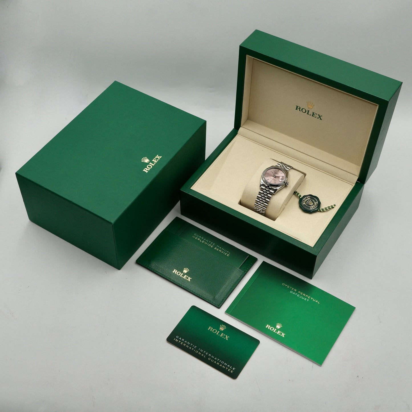 Rolex Datejust 31 Pink Baton Dial 278274 - Full Set (2026)