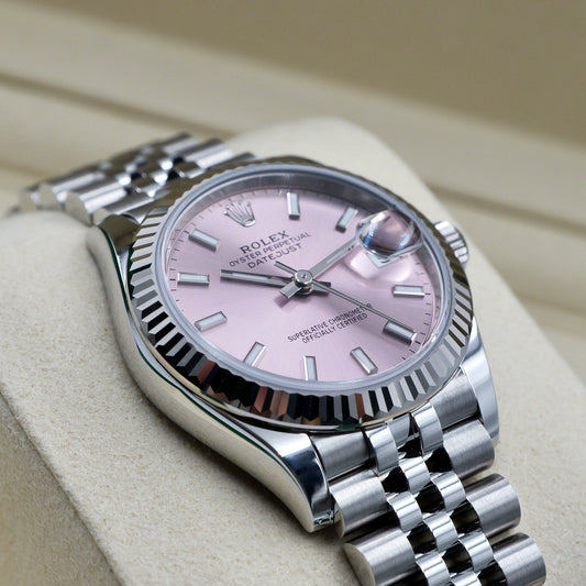 Rolex Datejust 31 Pink Baton Dial 278274 - Full Set (2026)