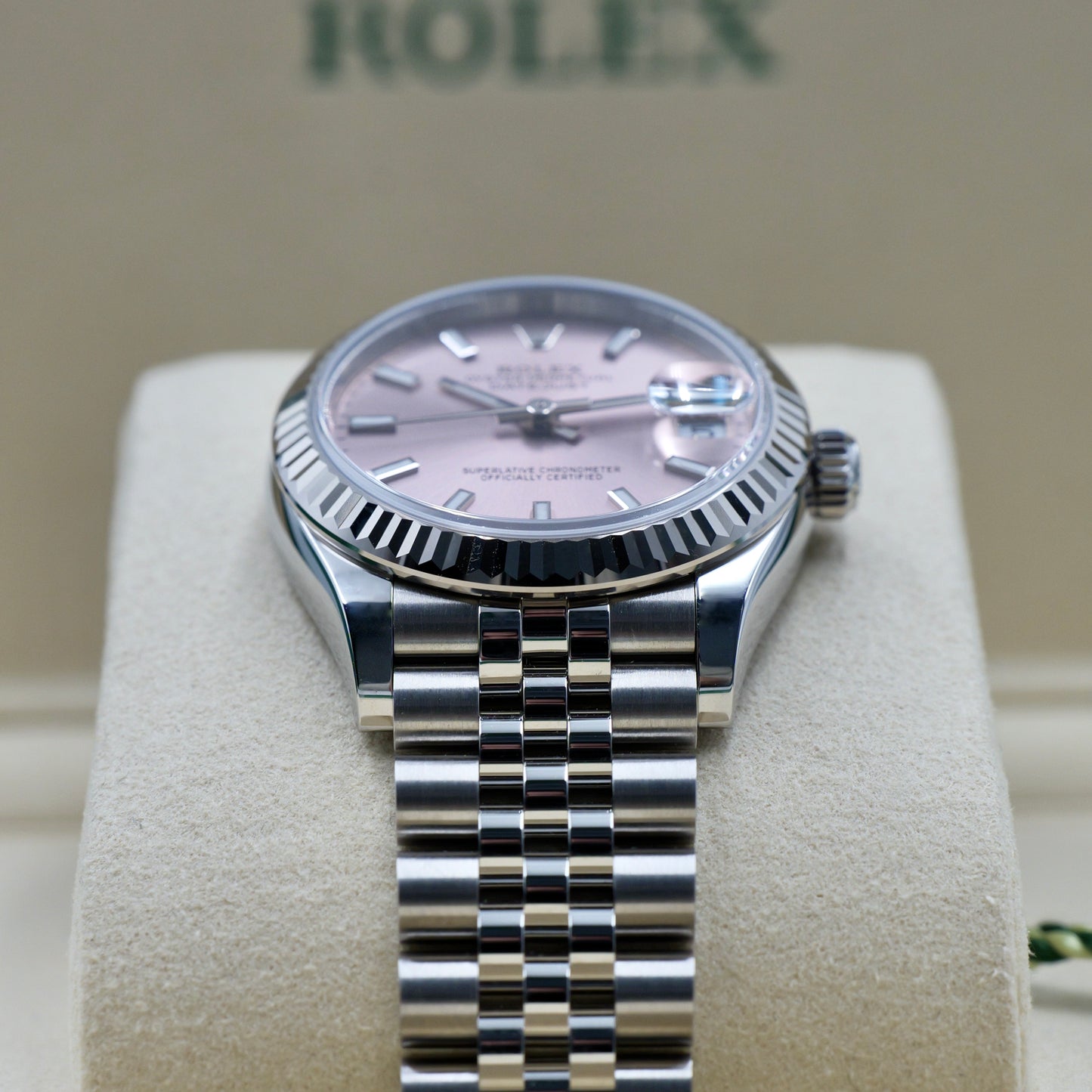 Rolex Datejust 31 Pink Baton Dial 278274 - Full Set (2026)