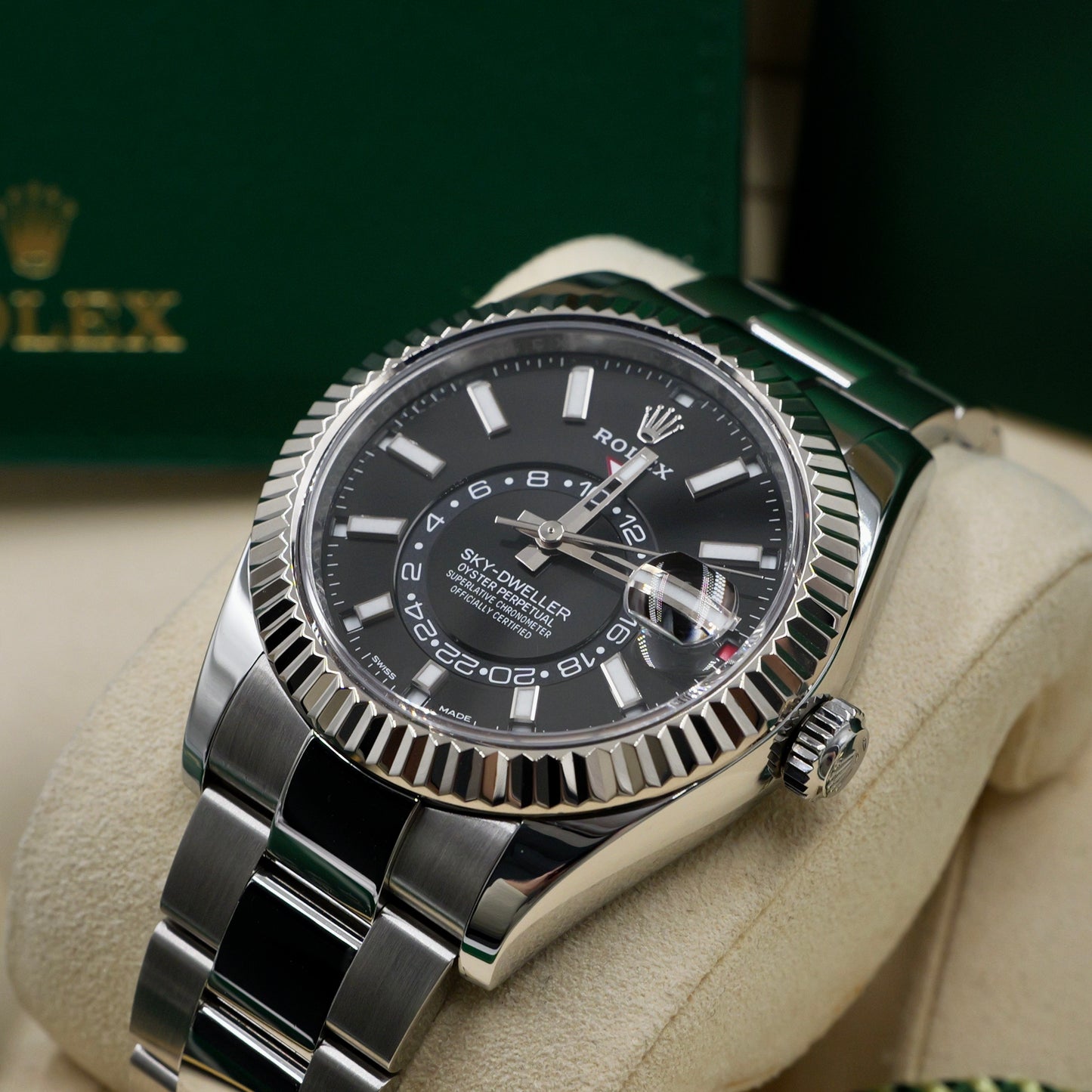 Rolex Sky-Dweller Black Dial 326934 - Full Set (2020)