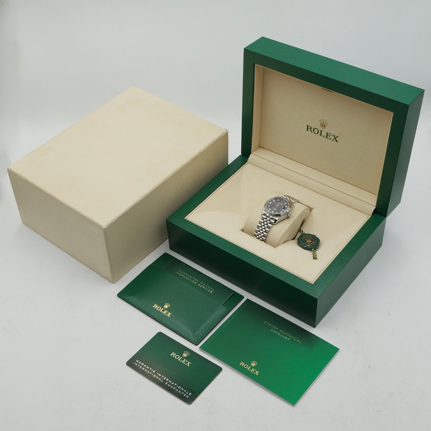 Rolex Datejust 31 Rhodium Diamond Dot Dial 278274 - Full Set (2021)