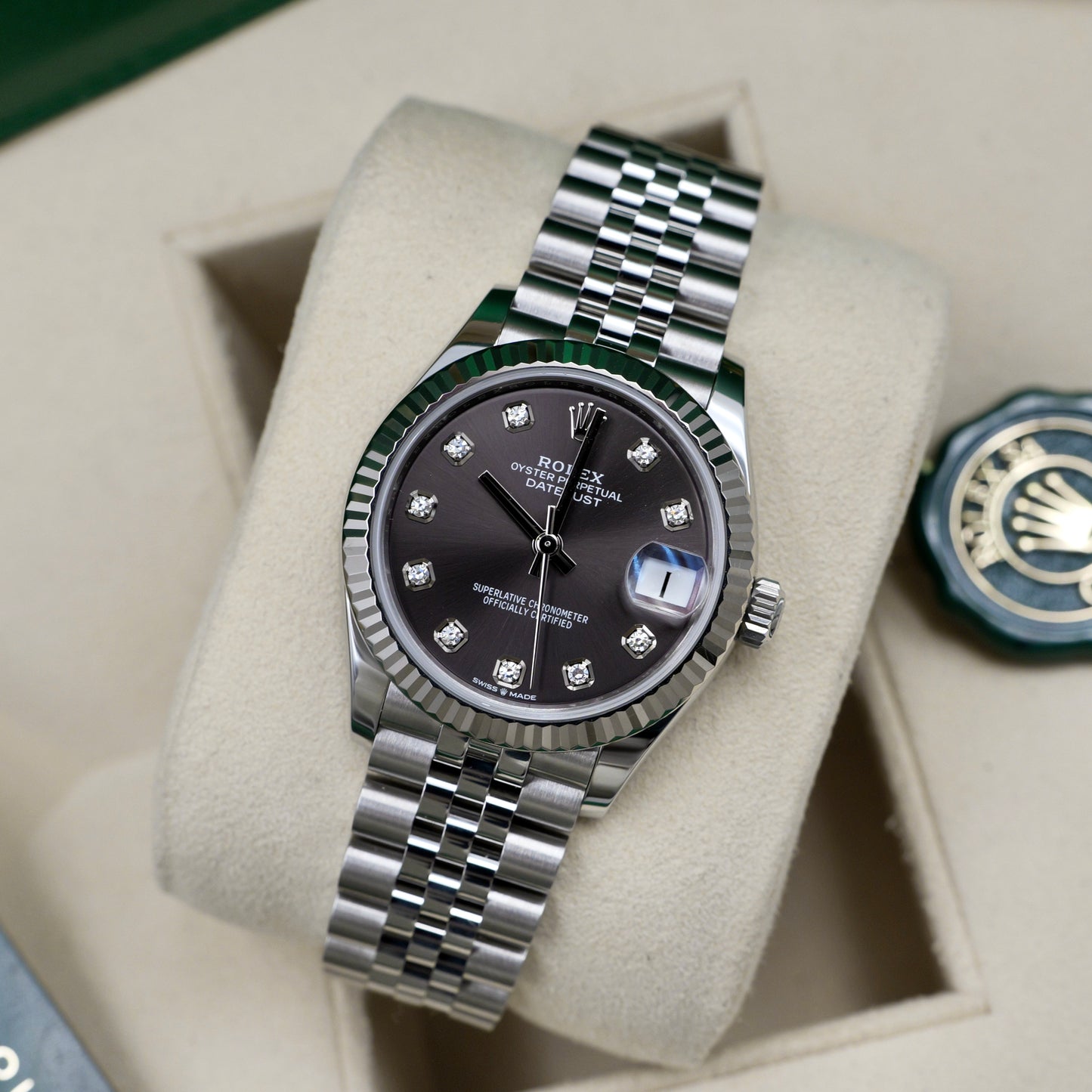 Rolex Datejust 31 Rhodium Diamond Dot Dial 278274 - Full Set (2021)