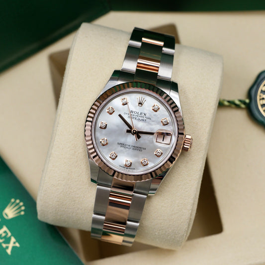 Rolex Datejust 31 Mother of Pearl Dial (MOP) Steel and Rose Gold 278271 - Full Set (2026)