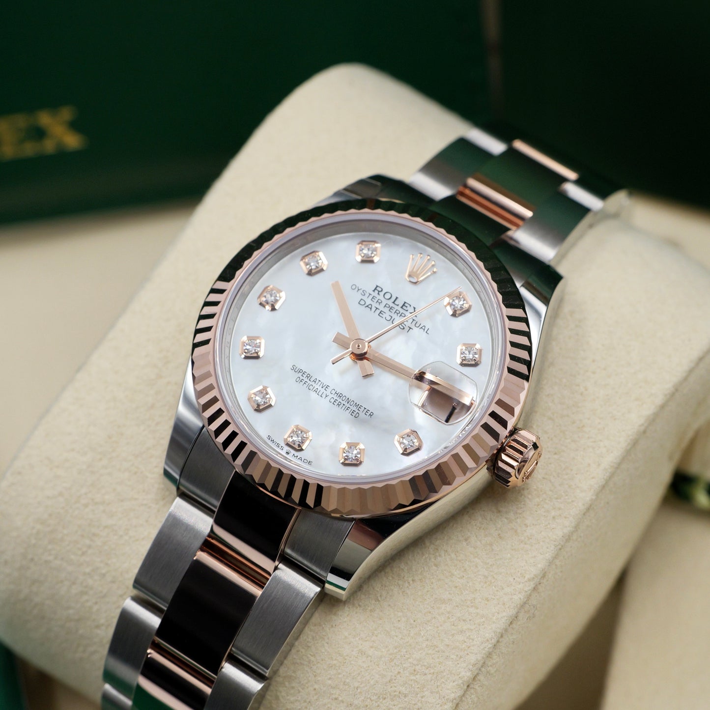 Rolex Datejust 31 Mother of Pearl Dial (MOP) Steel and Rose Gold 278271 - Full Set (2026)