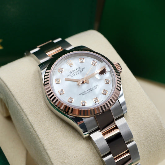 Rolex Datejust 31 Mother of Pearl Dial (MOP) Steel and Rose Gold 278271 - Full Set (2026)