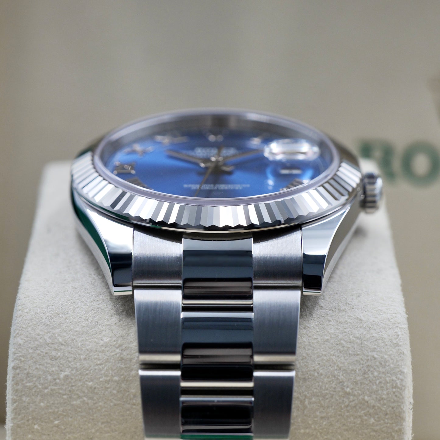 Rolex Datejust 41 Azzurro Blue Dial Fluted Oyster 126334 - Full Set (2025)