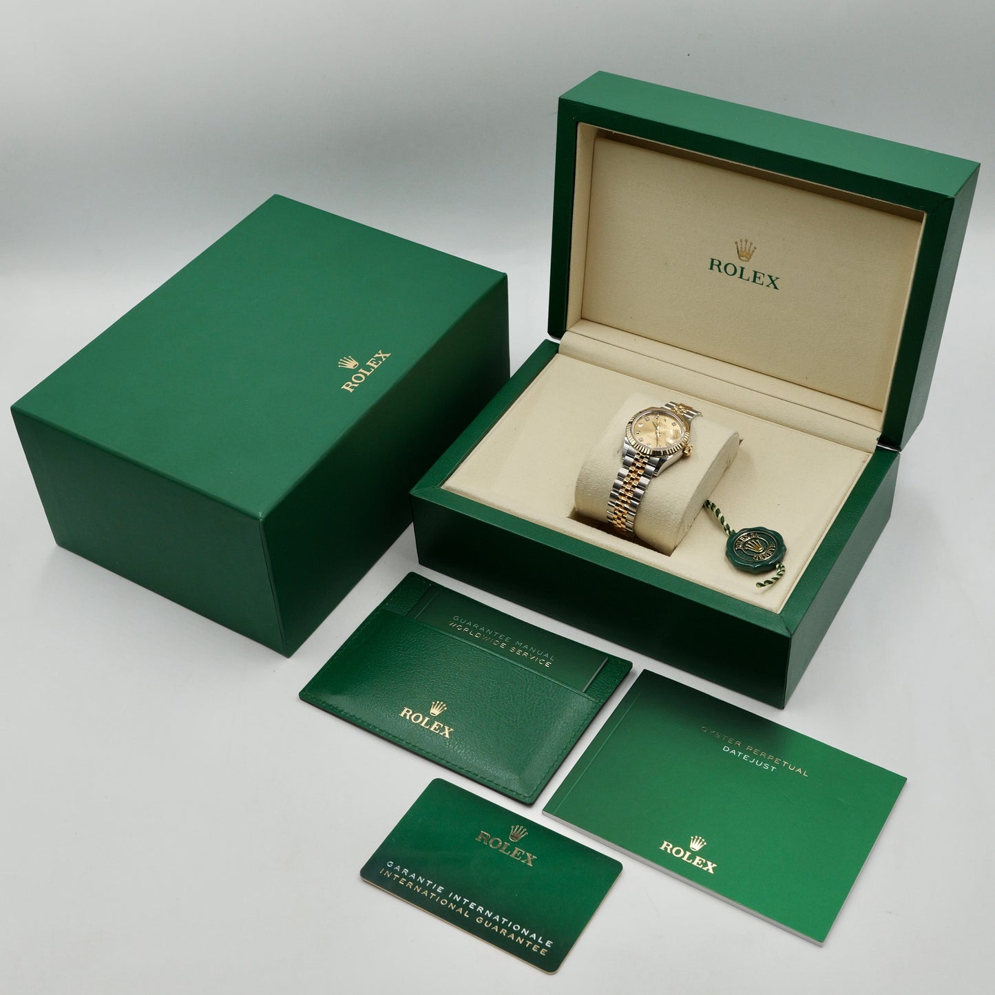 Rolex Lady-Datejust Champagne Diamond Dial 279173 - Full Set (2026)