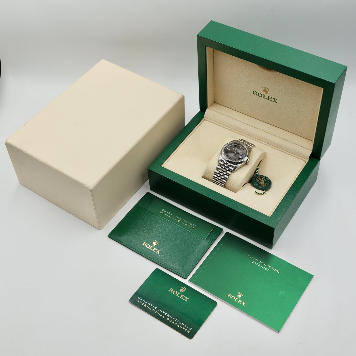 Rolex Datejust 36 Wimbledon Smooth Jubilee 126200 - Full Set (2024)