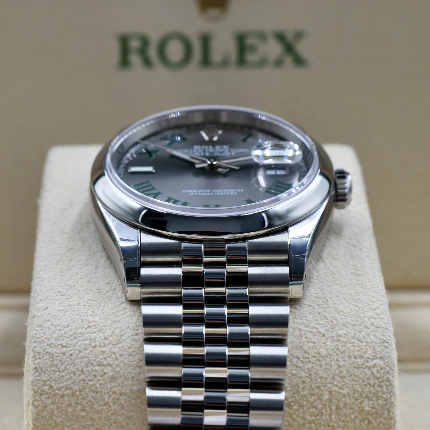 Rolex Datejust 36 Wimbledon Smooth Jubilee 126200 - Full Set (2024)
