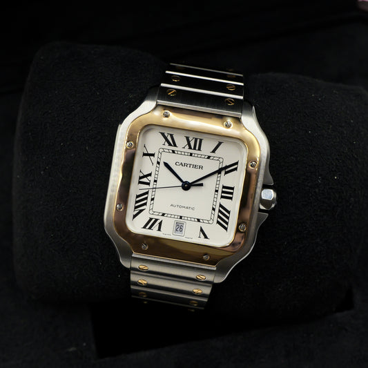Cartier Santos De Cartier Steel and Yellow Gold W2SA0016 - Full Set (2021)