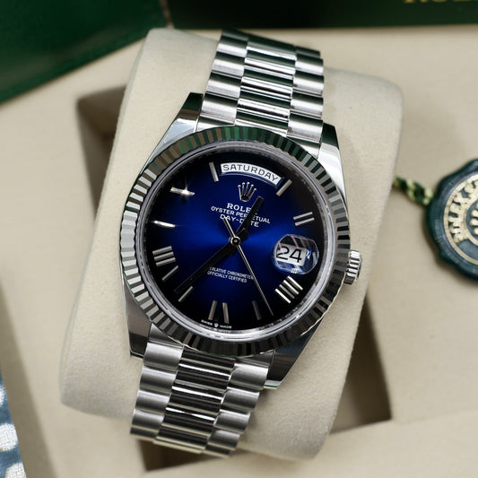 Rolex Day-Date 40 Blue Ombré 228236 - Full Set (2025)