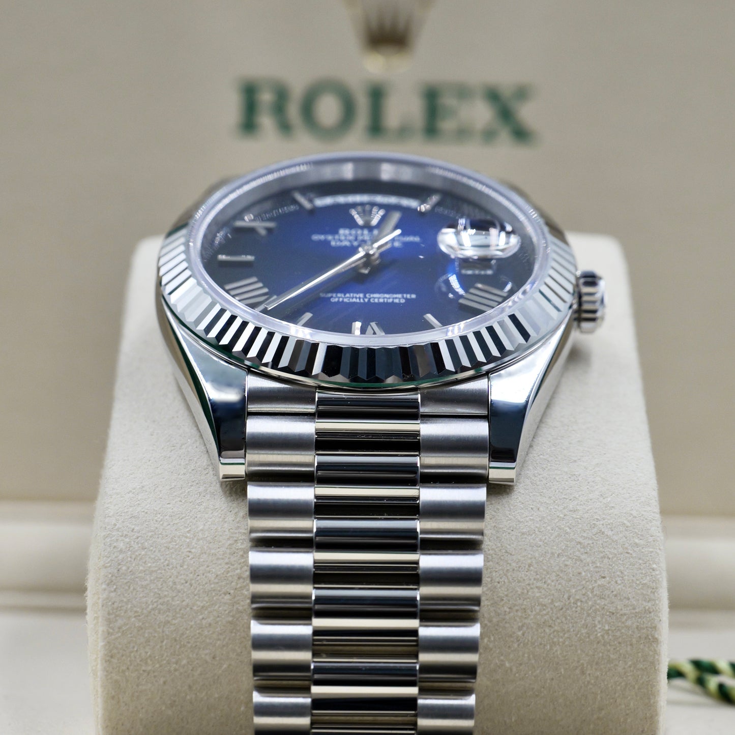 Rolex Day-Date 40 Blue Ombré 228236 - Full Set (2025)