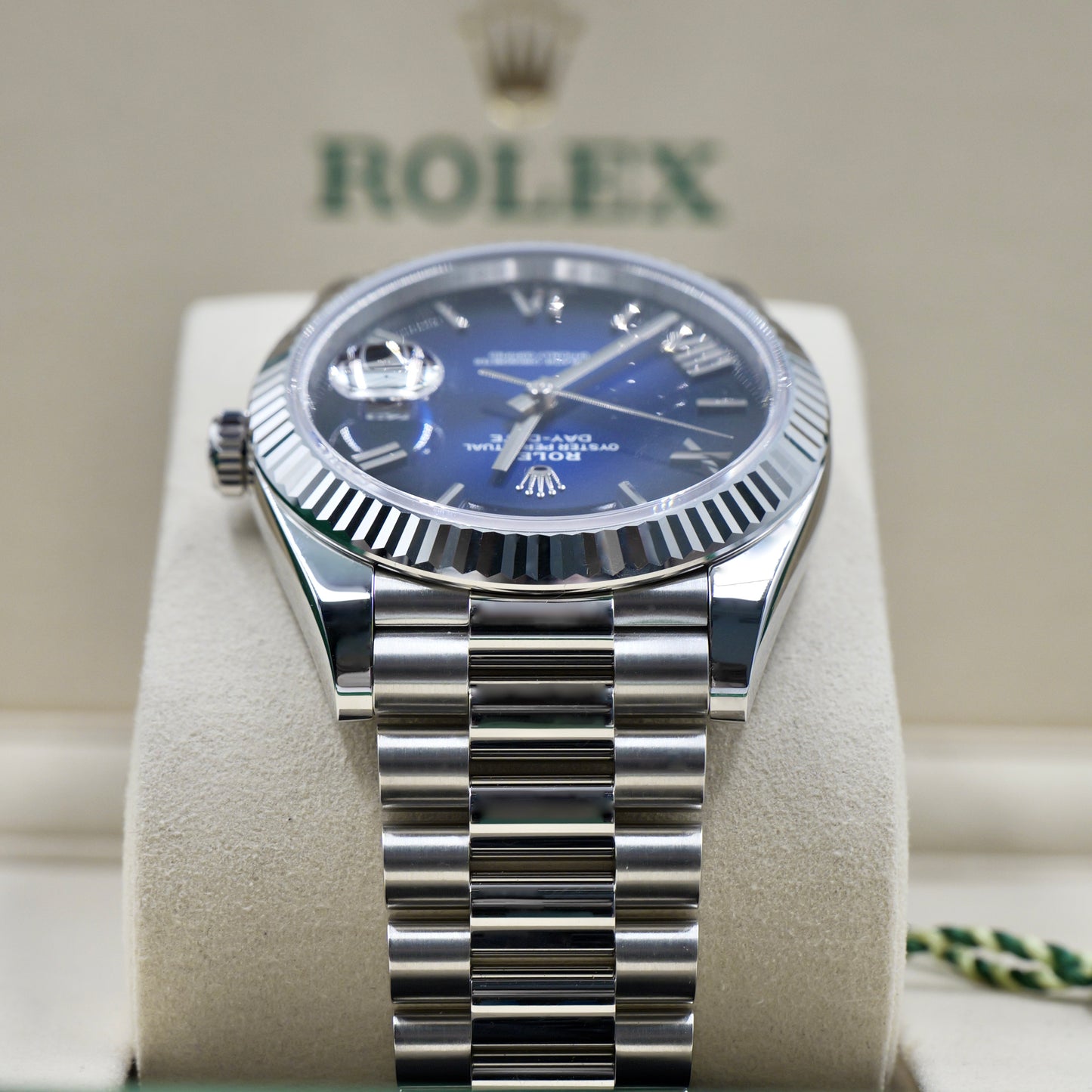 Rolex Day-Date 40 Blue Ombré 228236 - Full Set (2025)