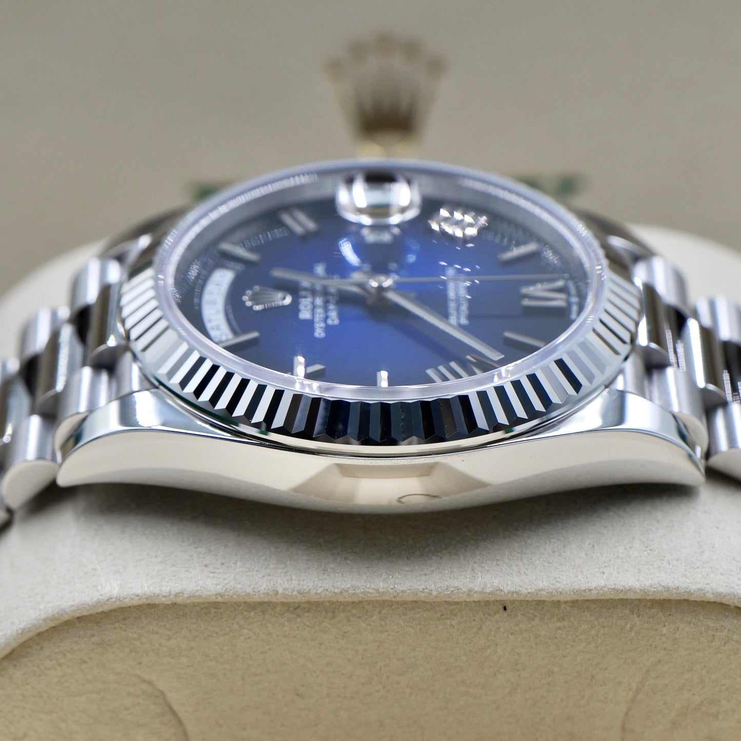 Rolex Day-Date 40 Blue Ombré 228236 - Full Set (2025)