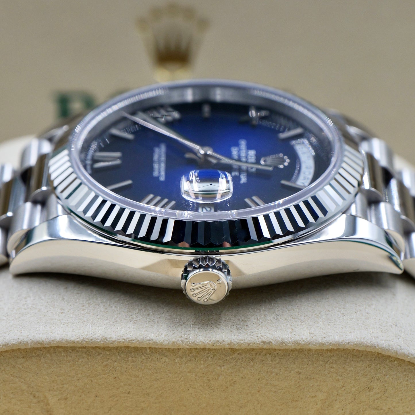 Rolex Day-Date 40 Blue Ombré 228236 - Full Set (2025)