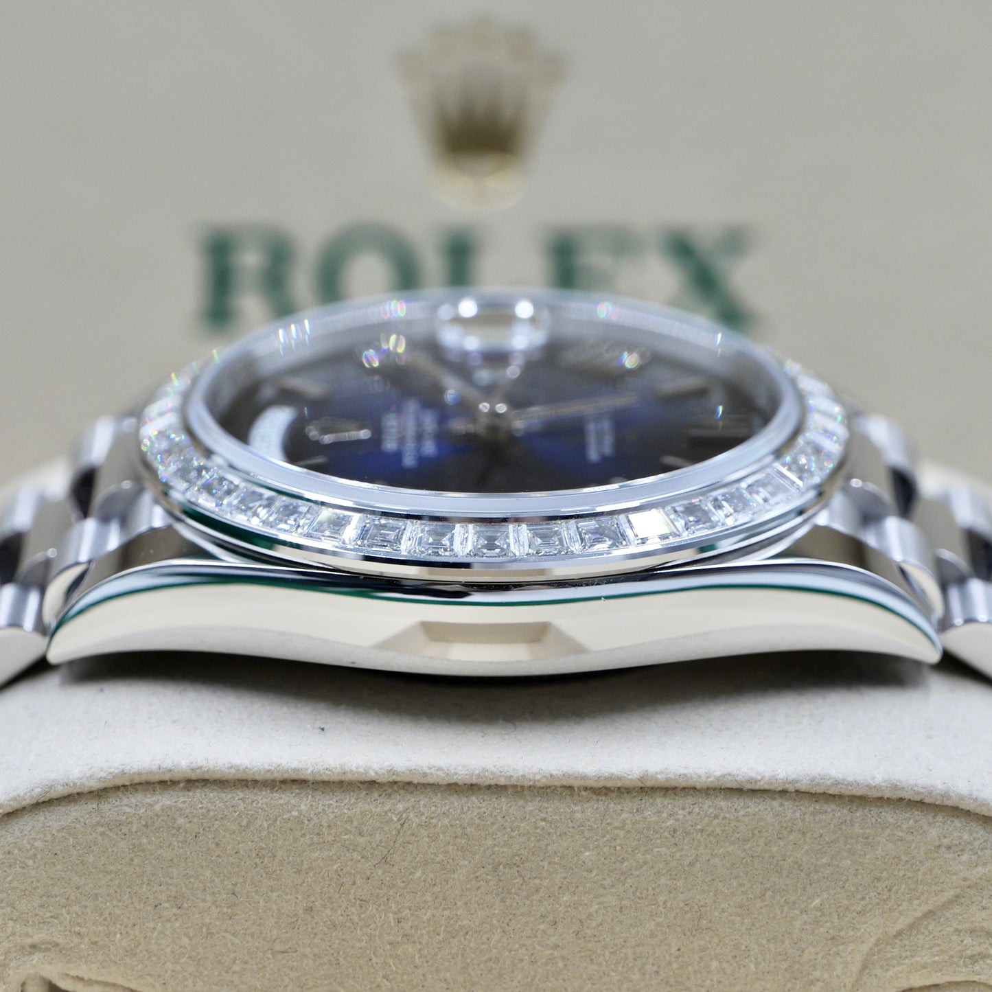 Rolex Day-Date 40 Blue Ombré 228396TBR - Full Set (2025)