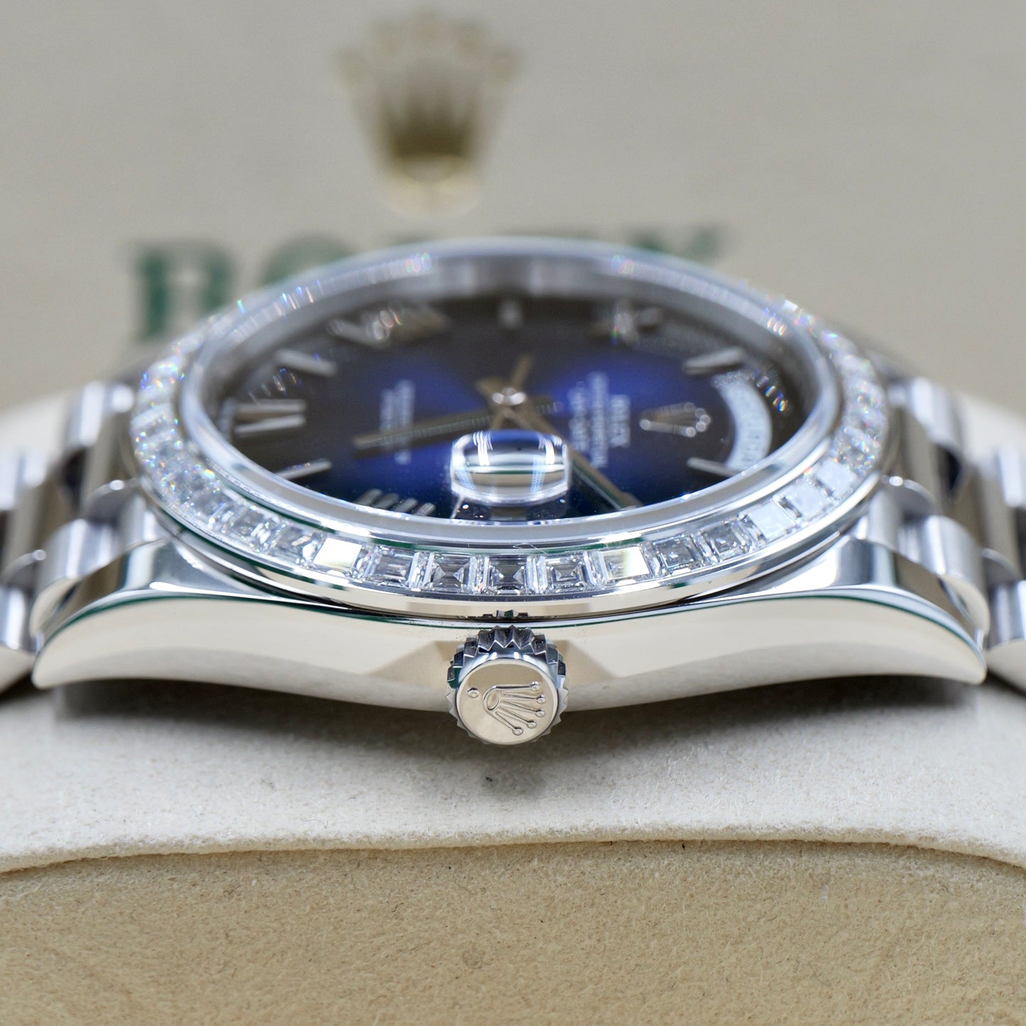 Rolex Day-Date 40 Blue Ombré 228396TBR - Full Set (2025)