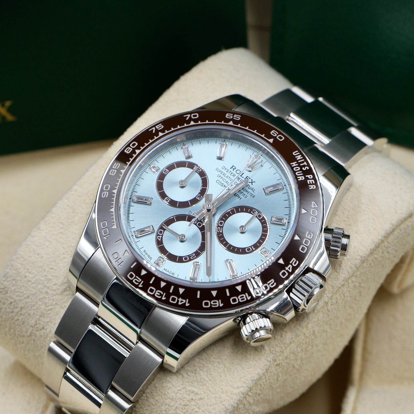 Rolex Daytona Platinum Baguette Dial 126506-  Full Set - White Tag (2026)
