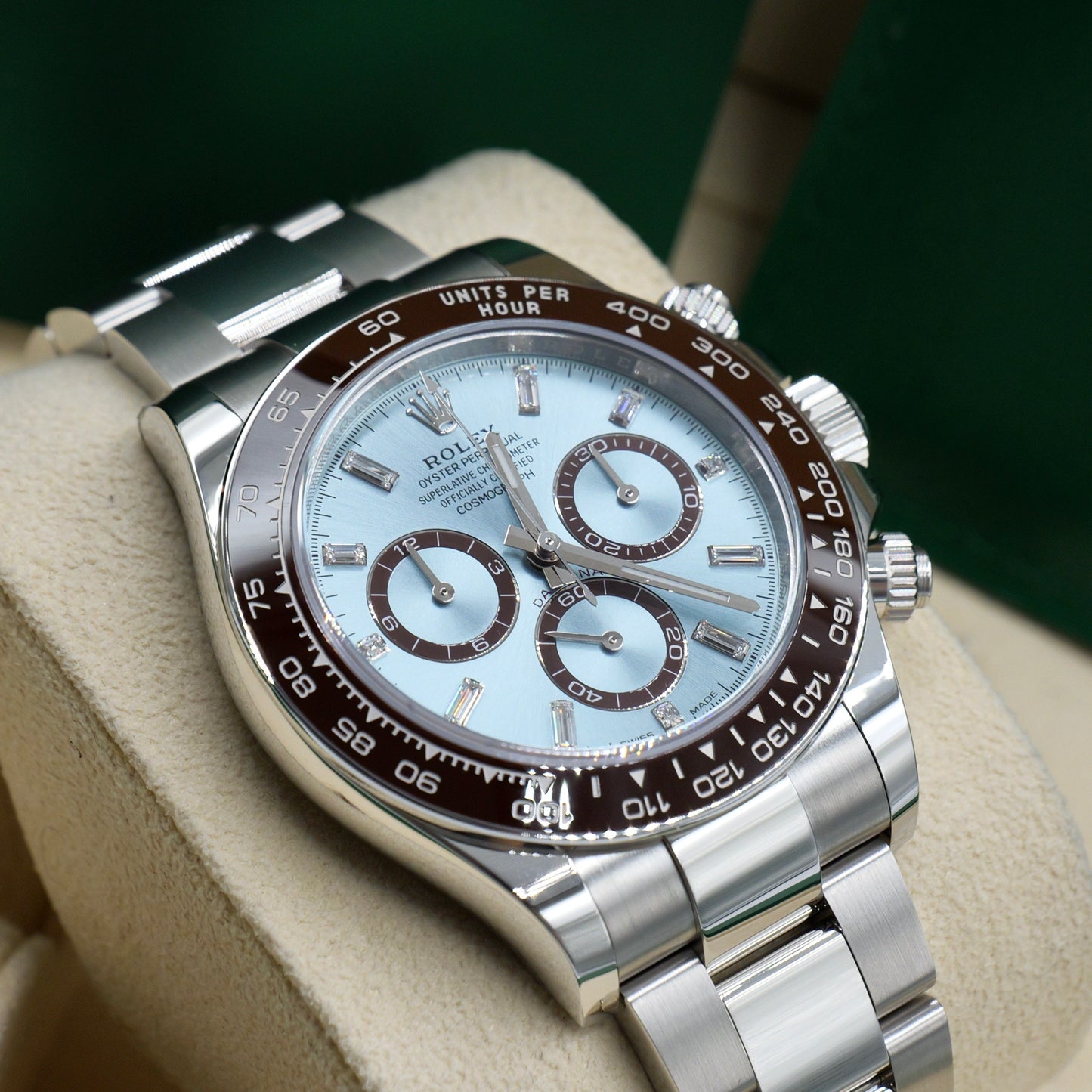 Rolex Daytona Platinum Baguette Dial 126506-  Full Set - White Tag (2026)