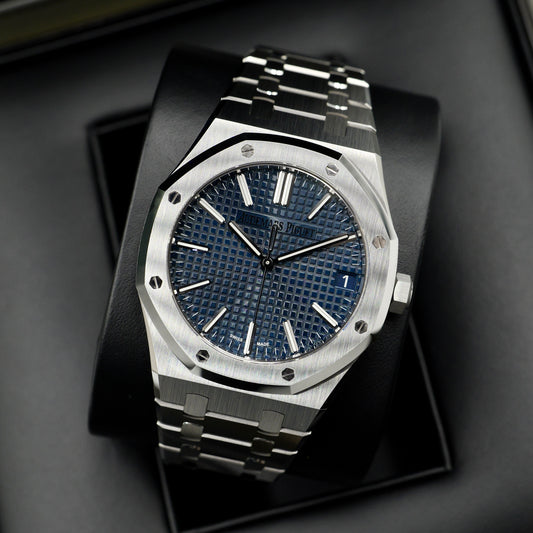 Audemars Piguet Royal Oak Selfwinding Blue Dial 15510ST - Full Set (2023)