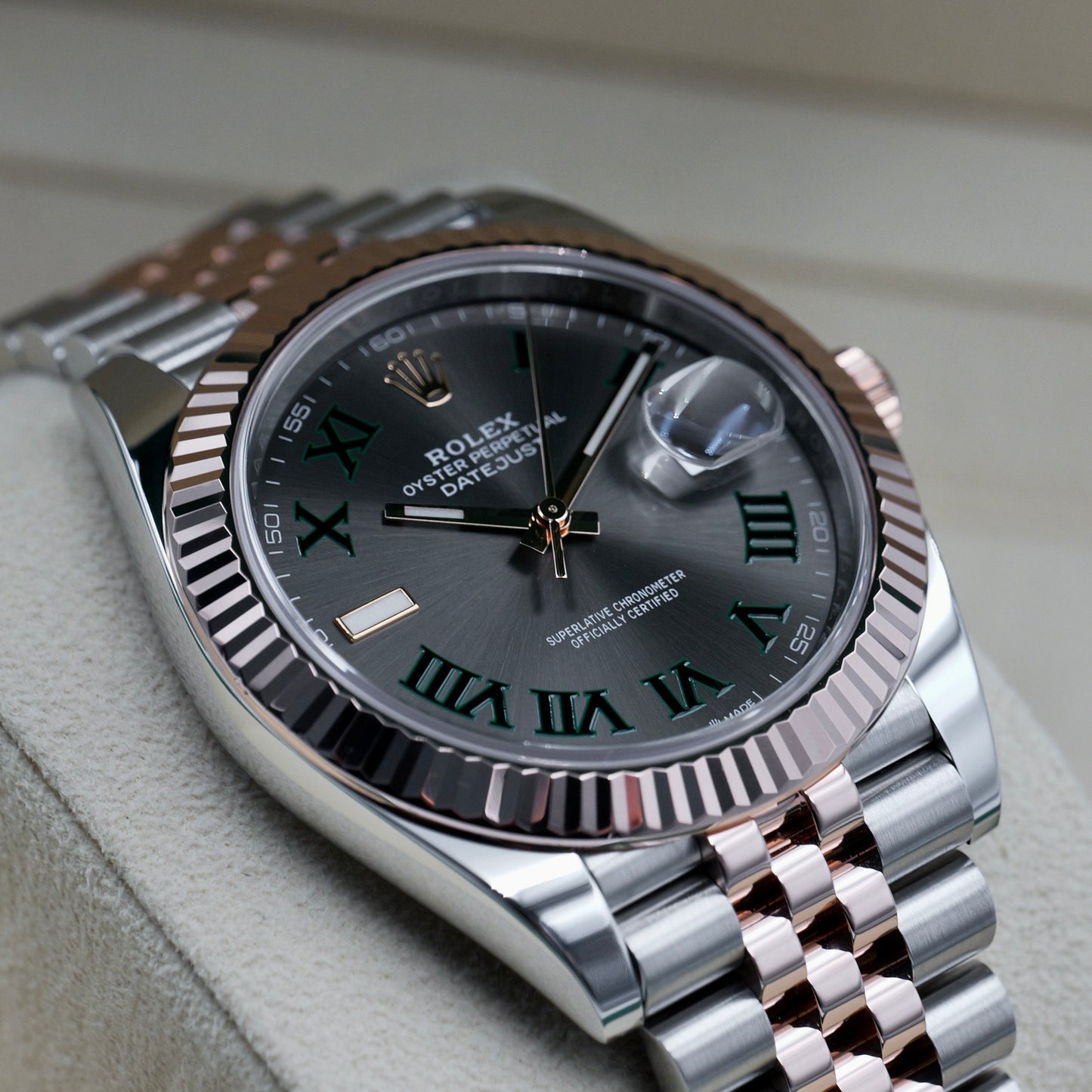 Datejust 41 Steel and Rose Gold Wimbledon - Full Set (2020)