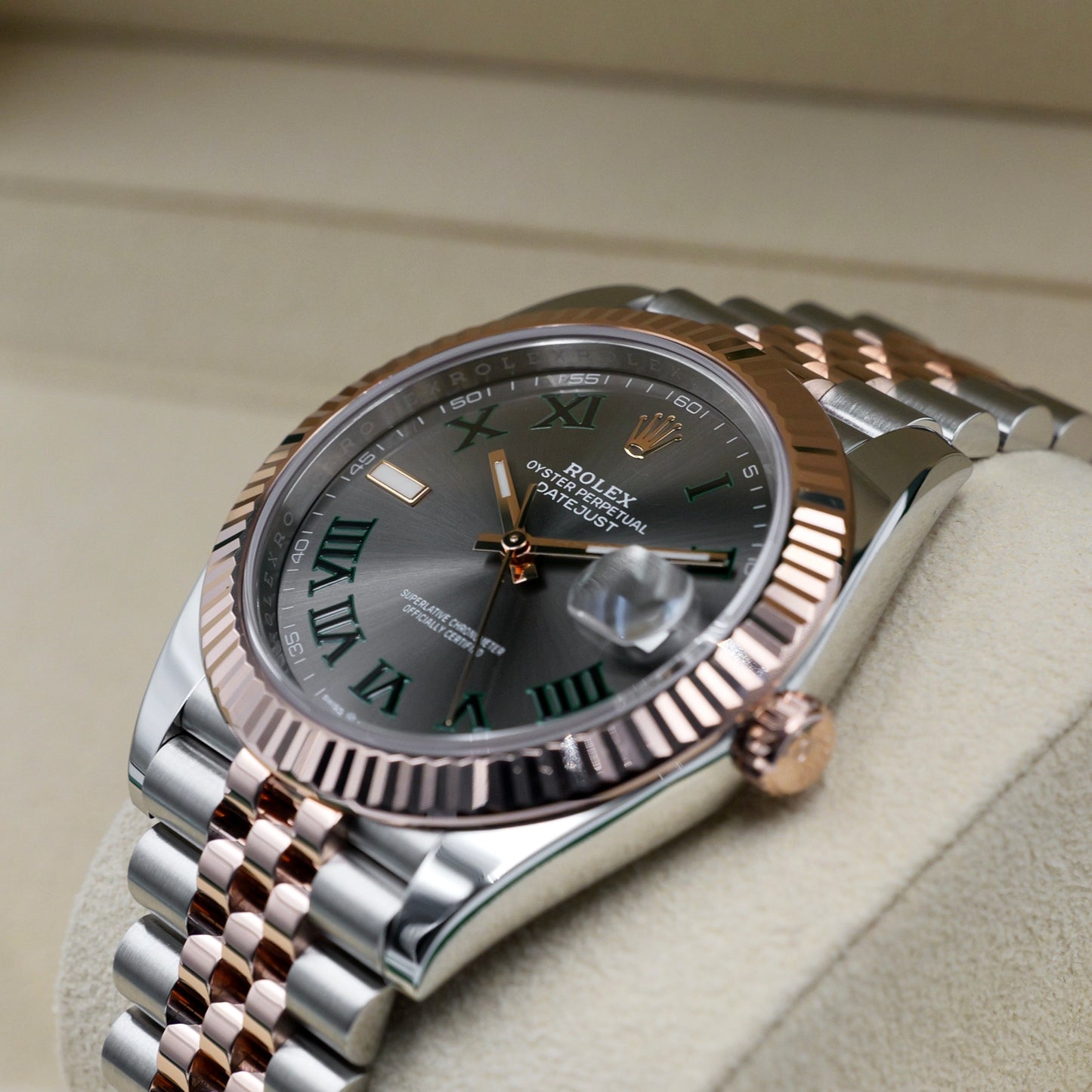 Datejust 41 Steel and Rose Gold Wimbledon - Full Set (2020)