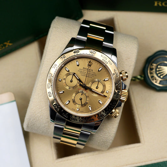 Rolex Daytona Steel and Yellow Champagne Dial 116503 - Full Set (2019)