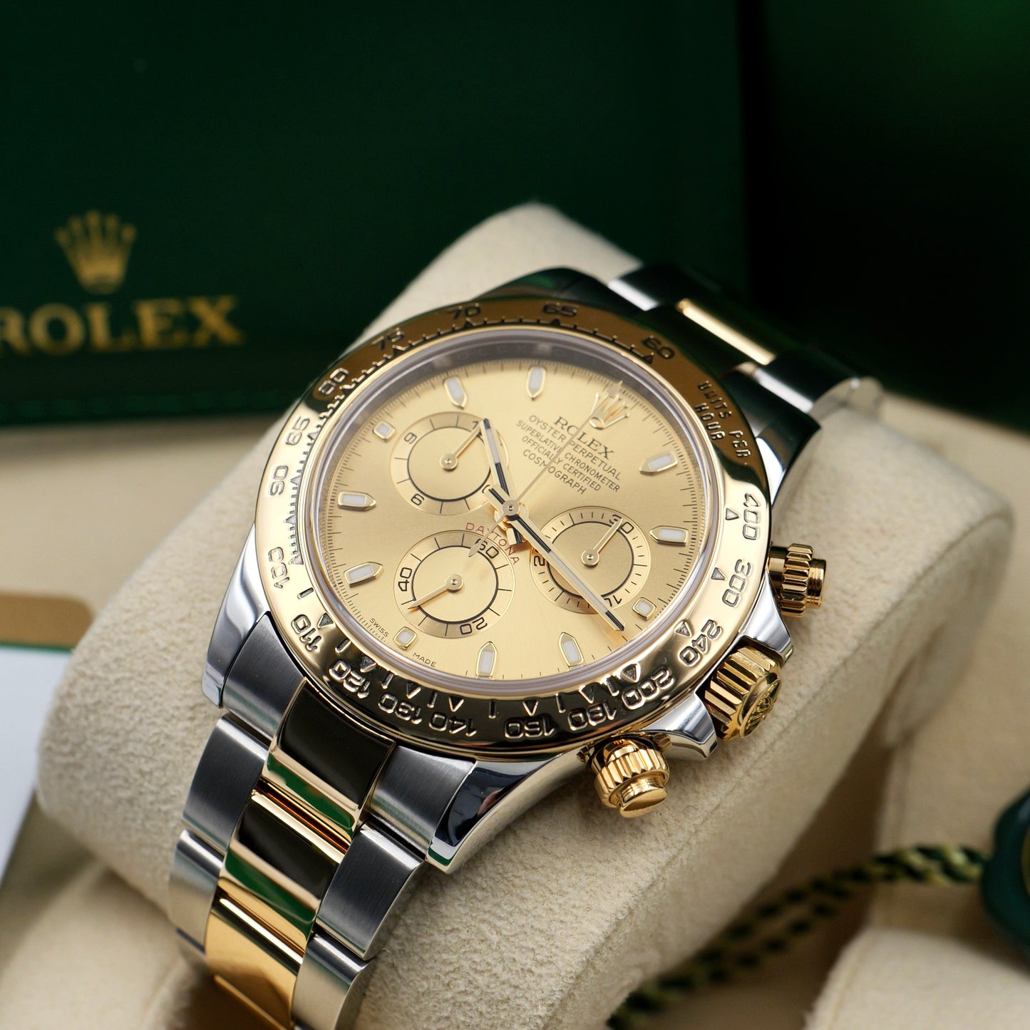 Rolex Daytona Steel and Yellow Champagne Dial 116503 - Full Set (2019)