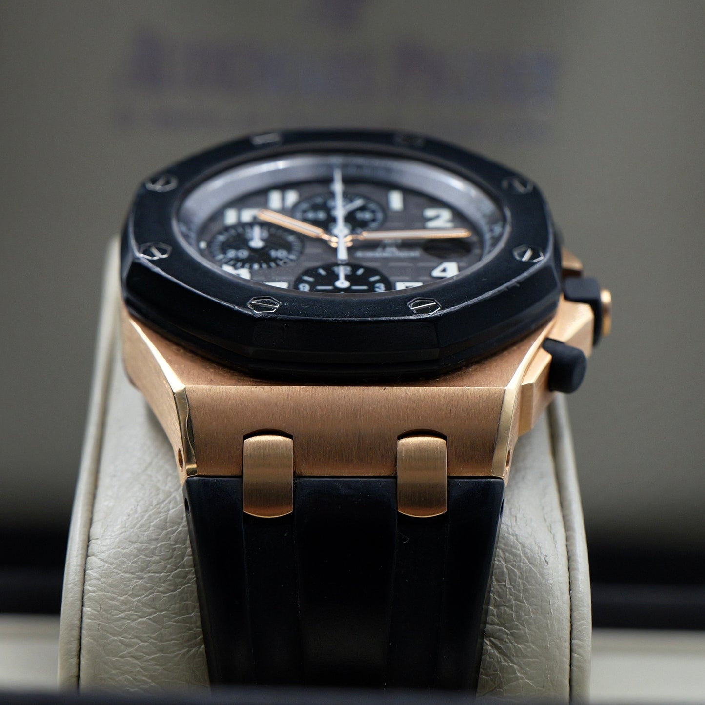 Audemars Piguet Royal Oak Offshore Chronograph Rose Gold Rubber Strap 25930OK - Full Set (2008)