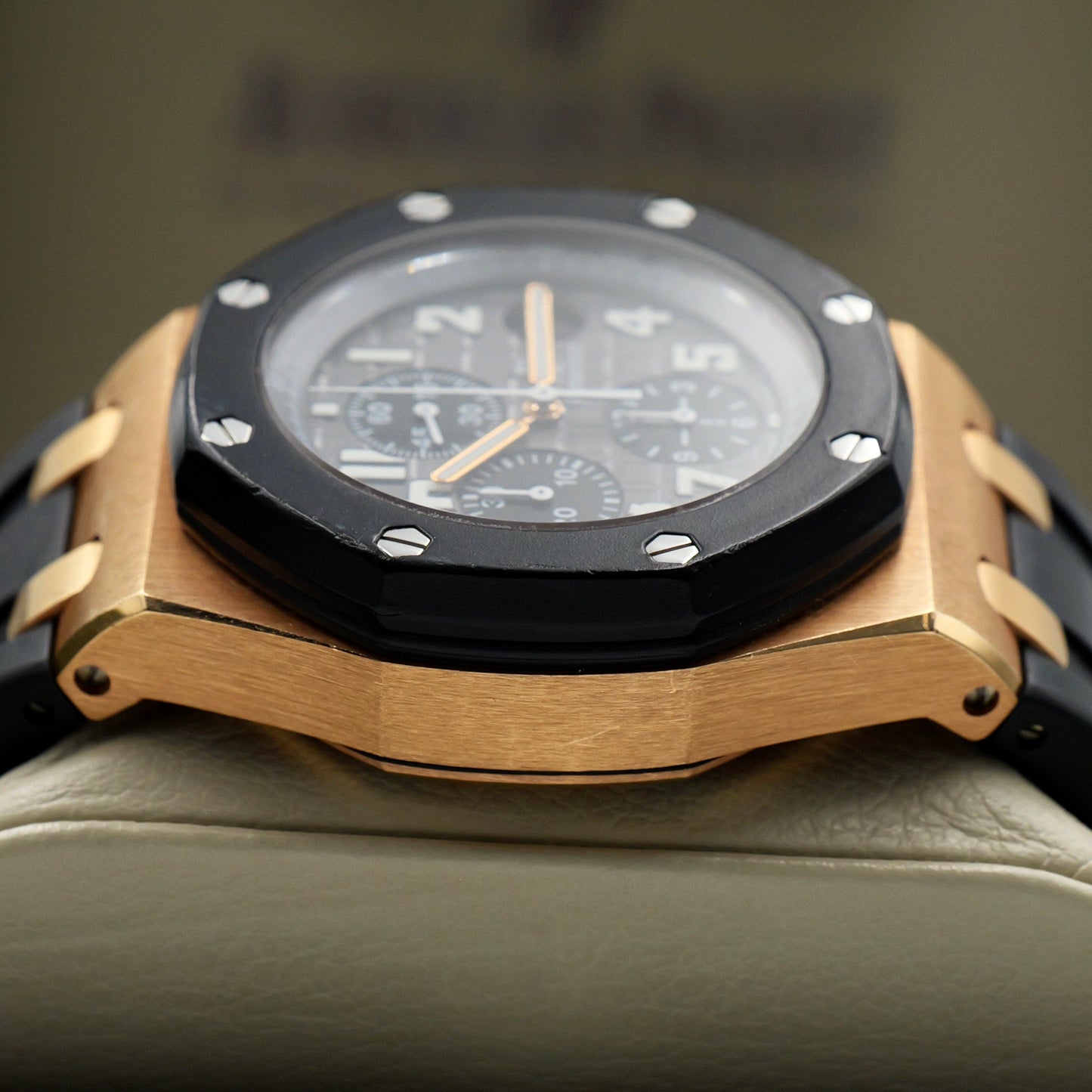 Audemars Piguet Royal Oak Offshore Chronograph Rose Gold Rubber Strap 25930OK - Full Set (2008)