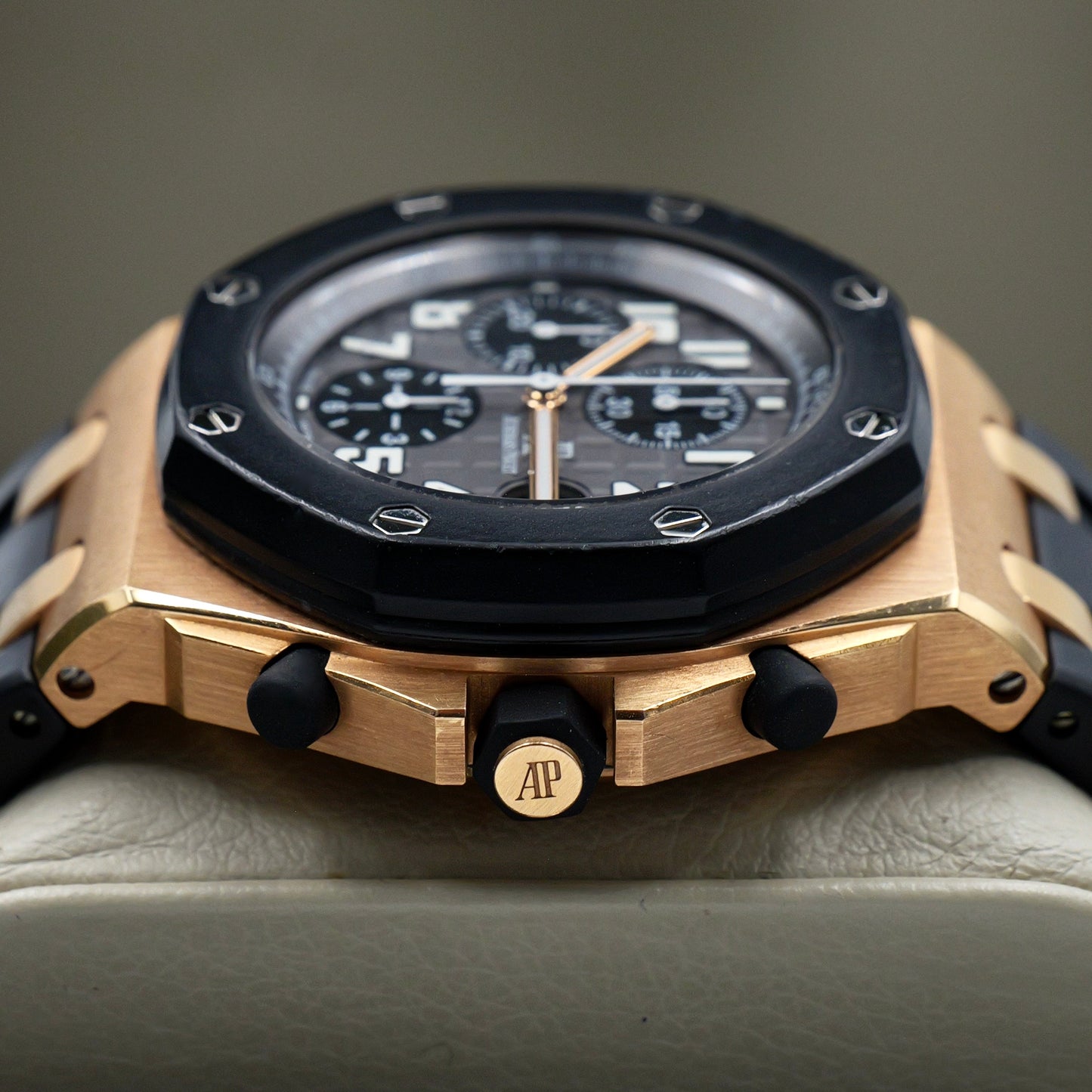 Audemars Piguet Royal Oak Offshore Chronograph Rose Gold Rubber Strap 25930OK - Full Set (2008)