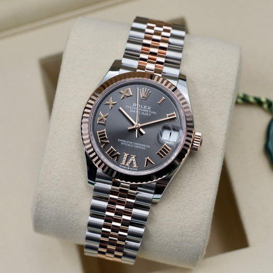 Rolex Datejust 31 Rhodium Roman Diamond Dial 278271 - Full Set (2026)