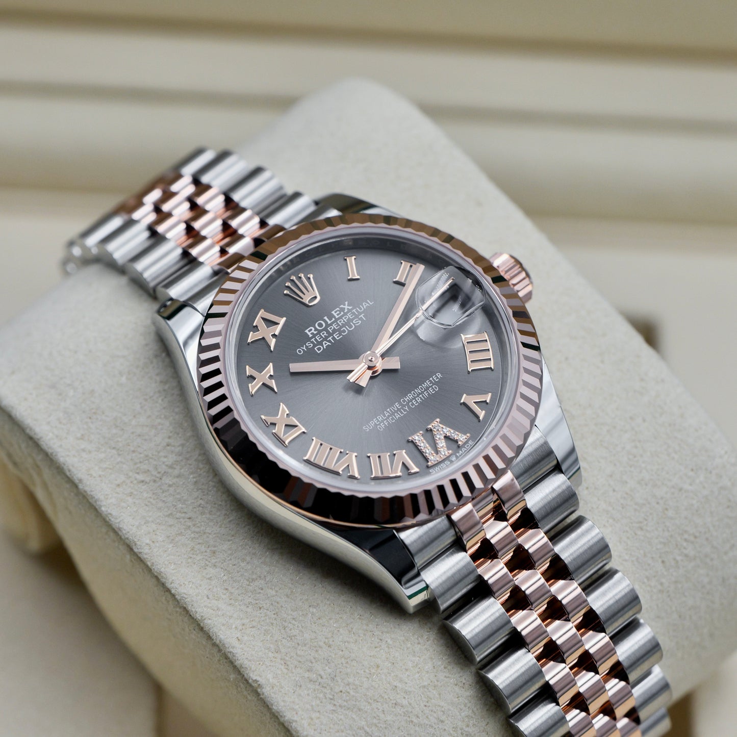 Rolex Datejust 31 Rhodium Roman Diamond Dial 278271 - Full Set (2026)
