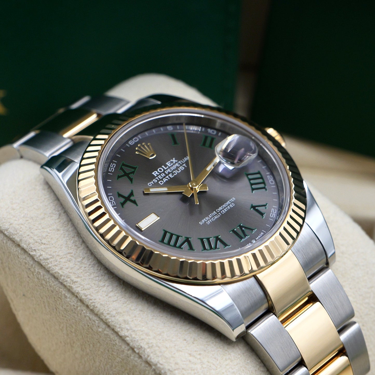 Rolex Datejust 41 Steel and Yellow Gold Wimbledon 126333 - Full Set (2022)