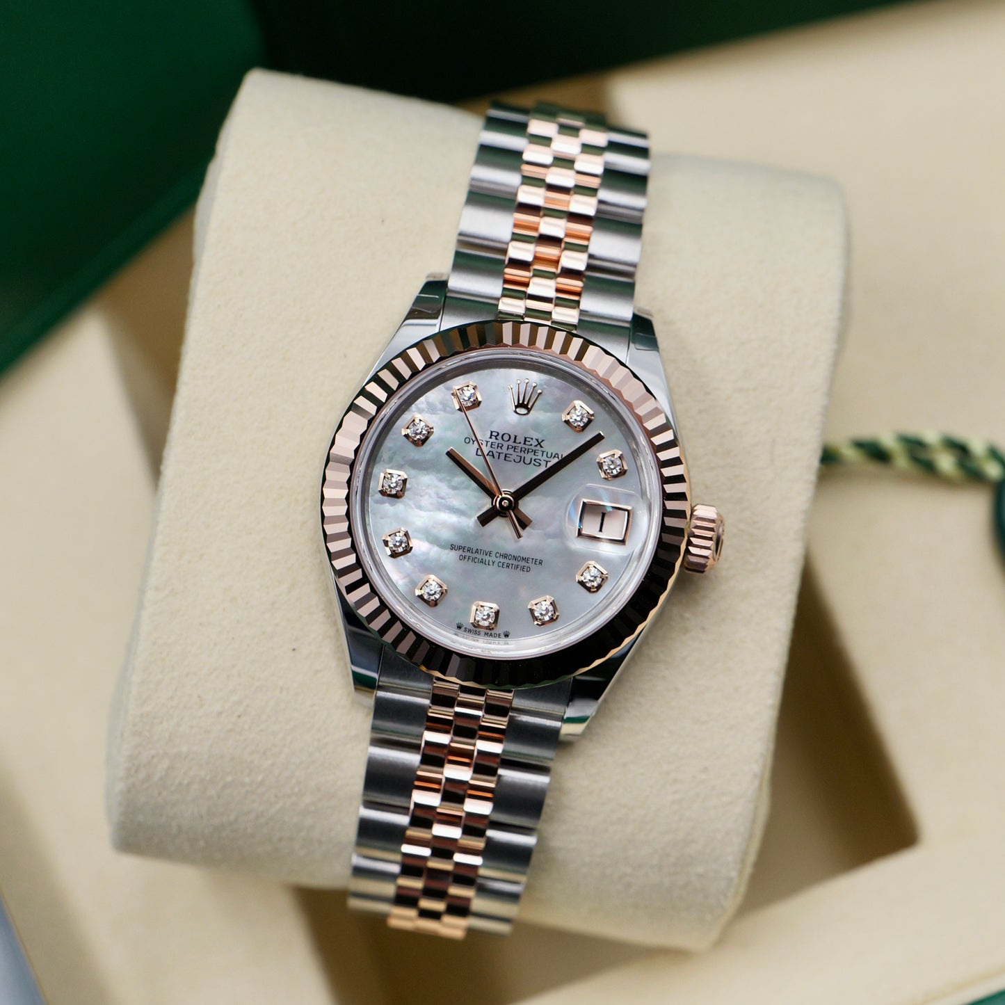 Rolex Lady-Datejust Steel and Rose Gold Mother of Pearl (MOP) 279171 - Full Set (2026)