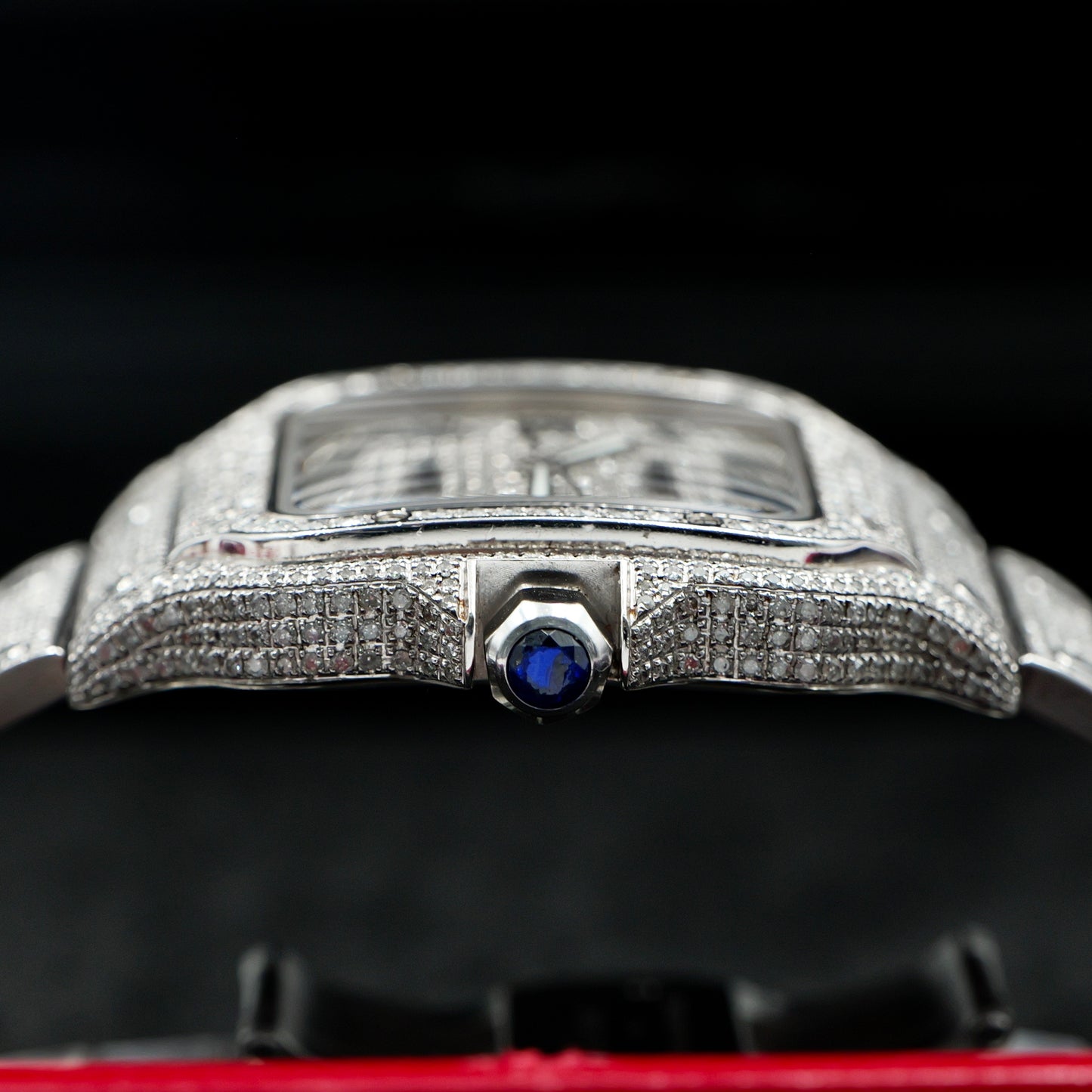 Cartier Santos Large Roman Dial Diamonds - Full Set (2025)