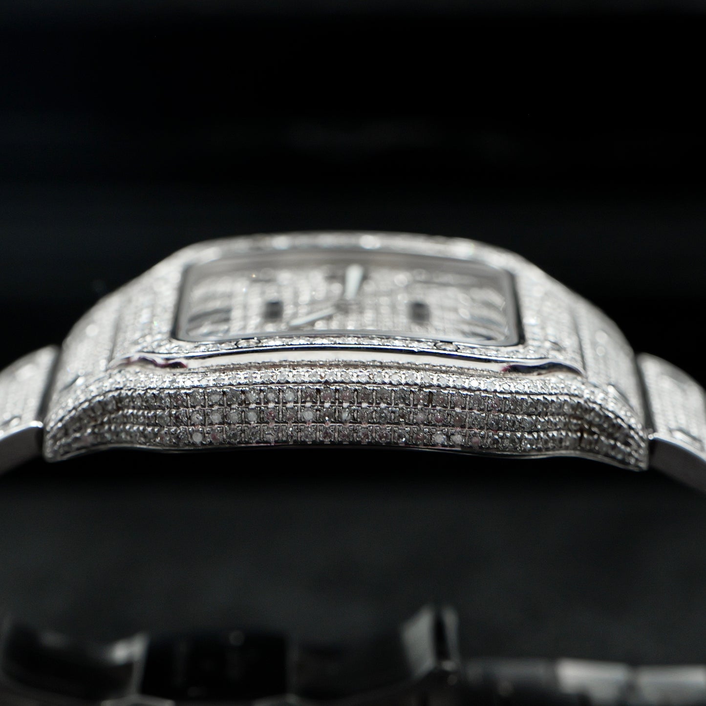 Cartier Santos Large Roman Dial Diamonds - Full Set (2025)
