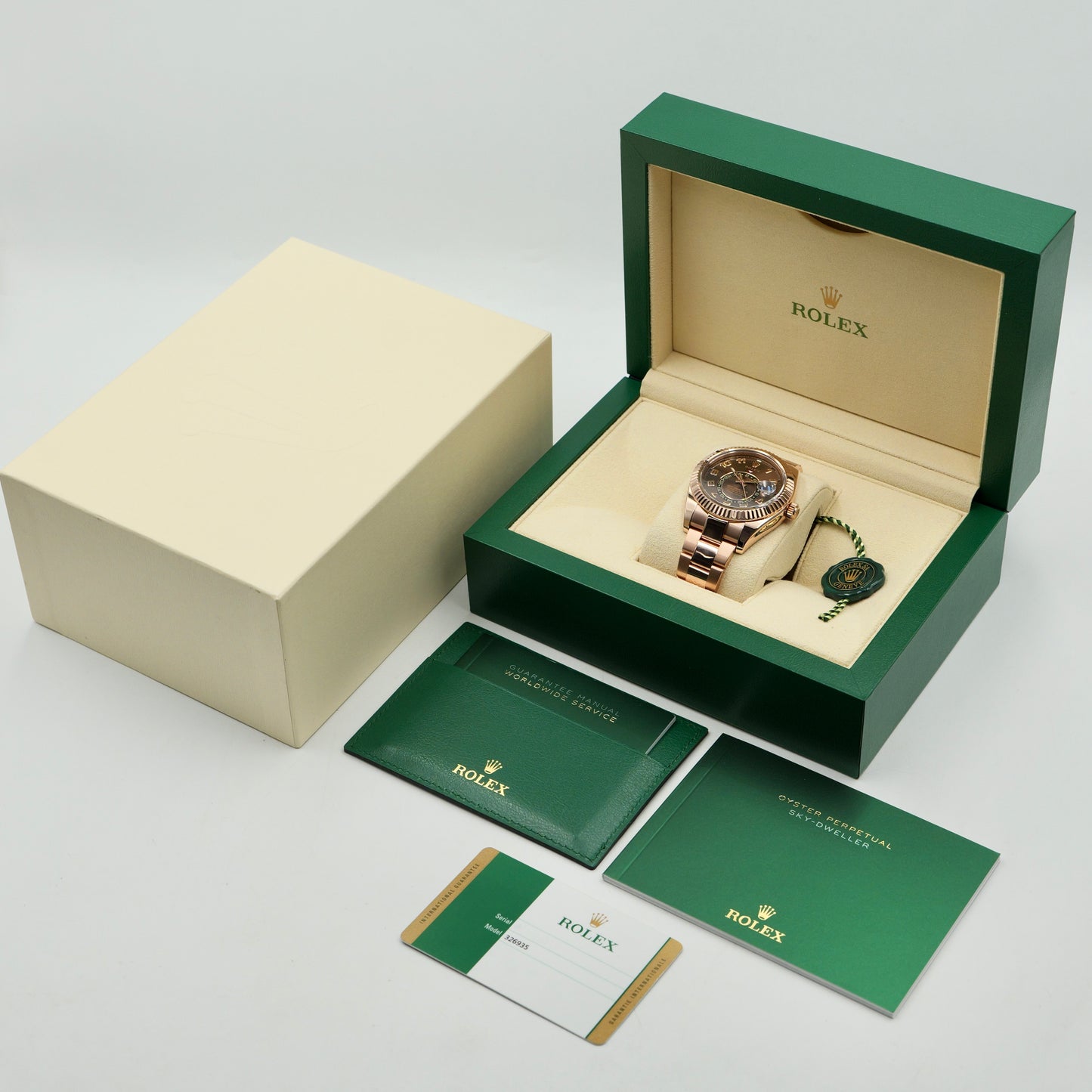 Rolex Sky-Dweller Chocolate Arabic 326935 - Full Set (2016)