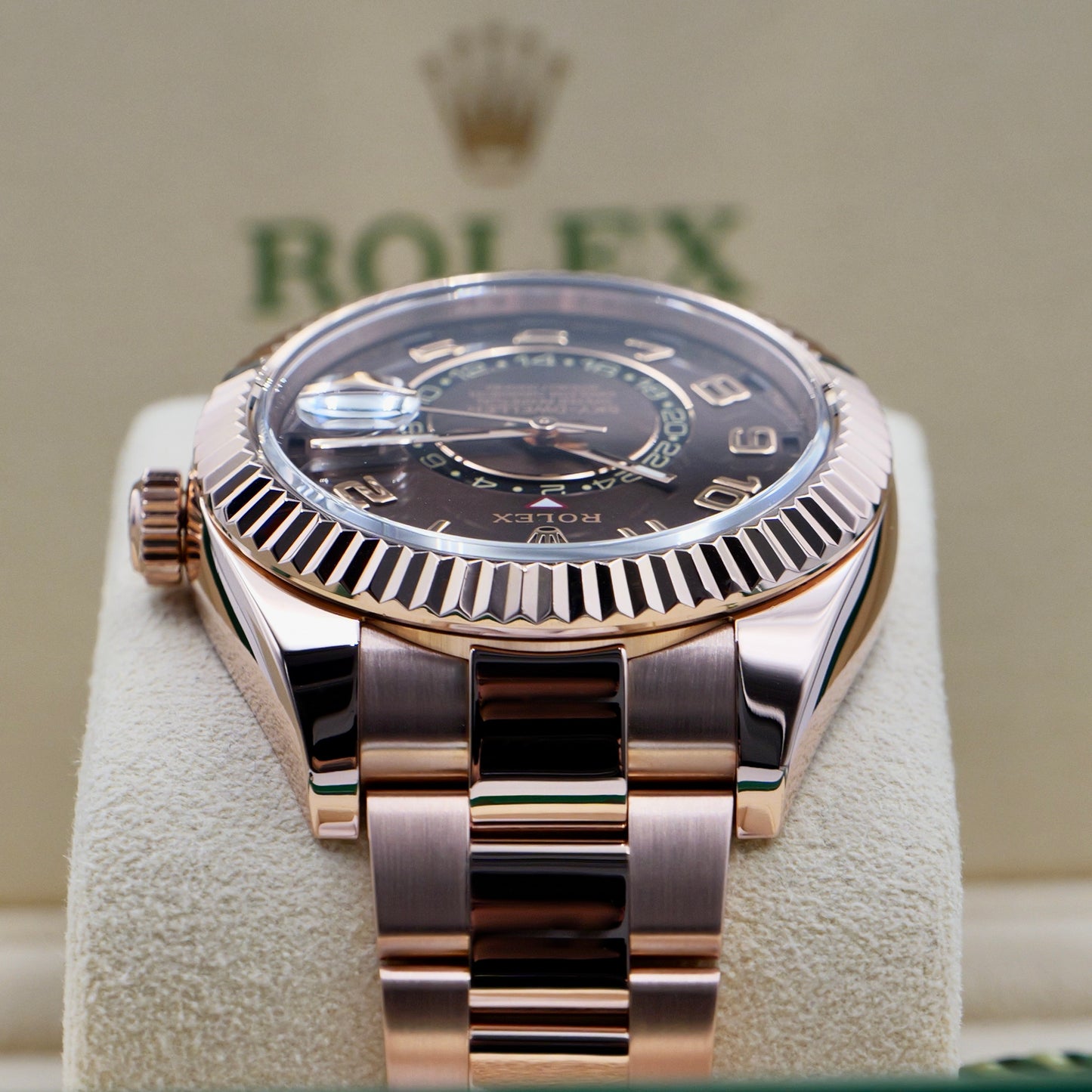 Rolex Sky-Dweller Chocolate Arabic 326935 - Full Set (2016)
