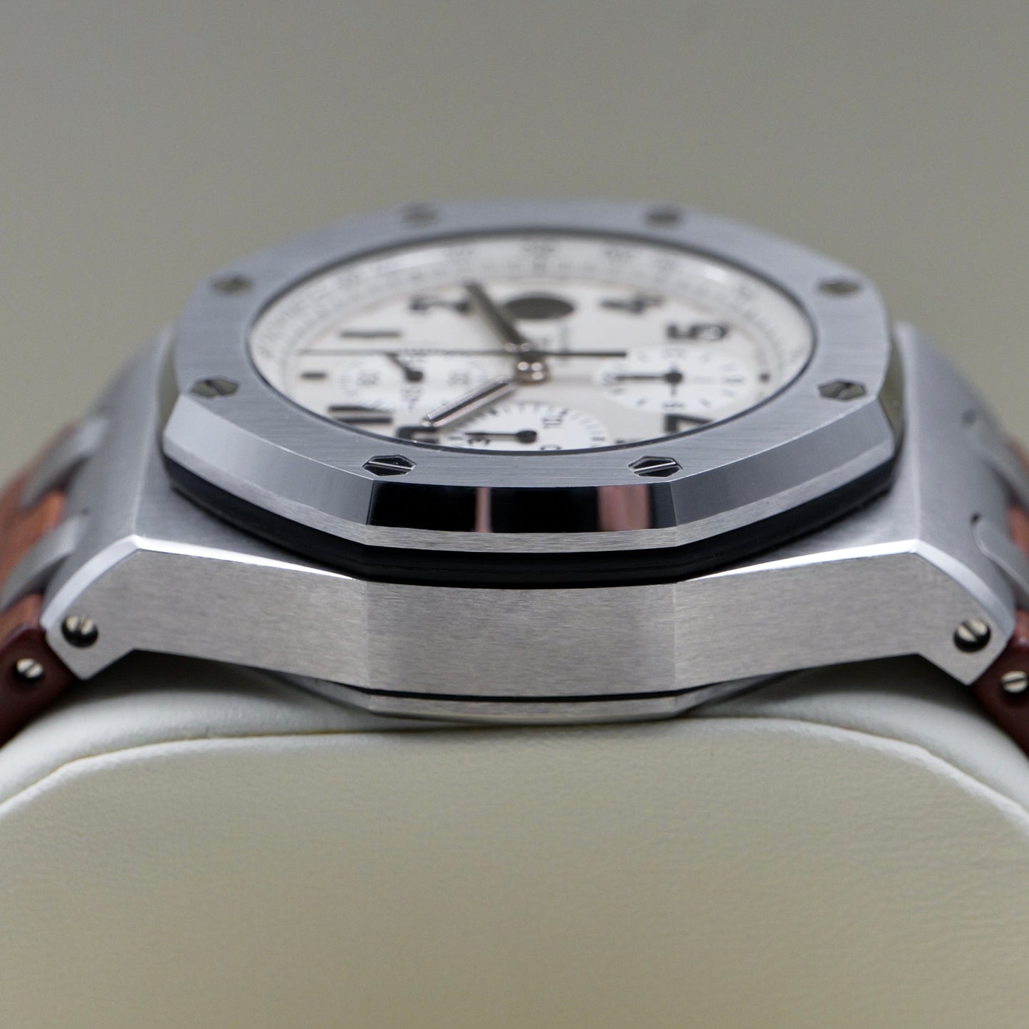 Audemars Piguet Royal Oak Offshore Safari White Dial Leather Strap 26170ST
