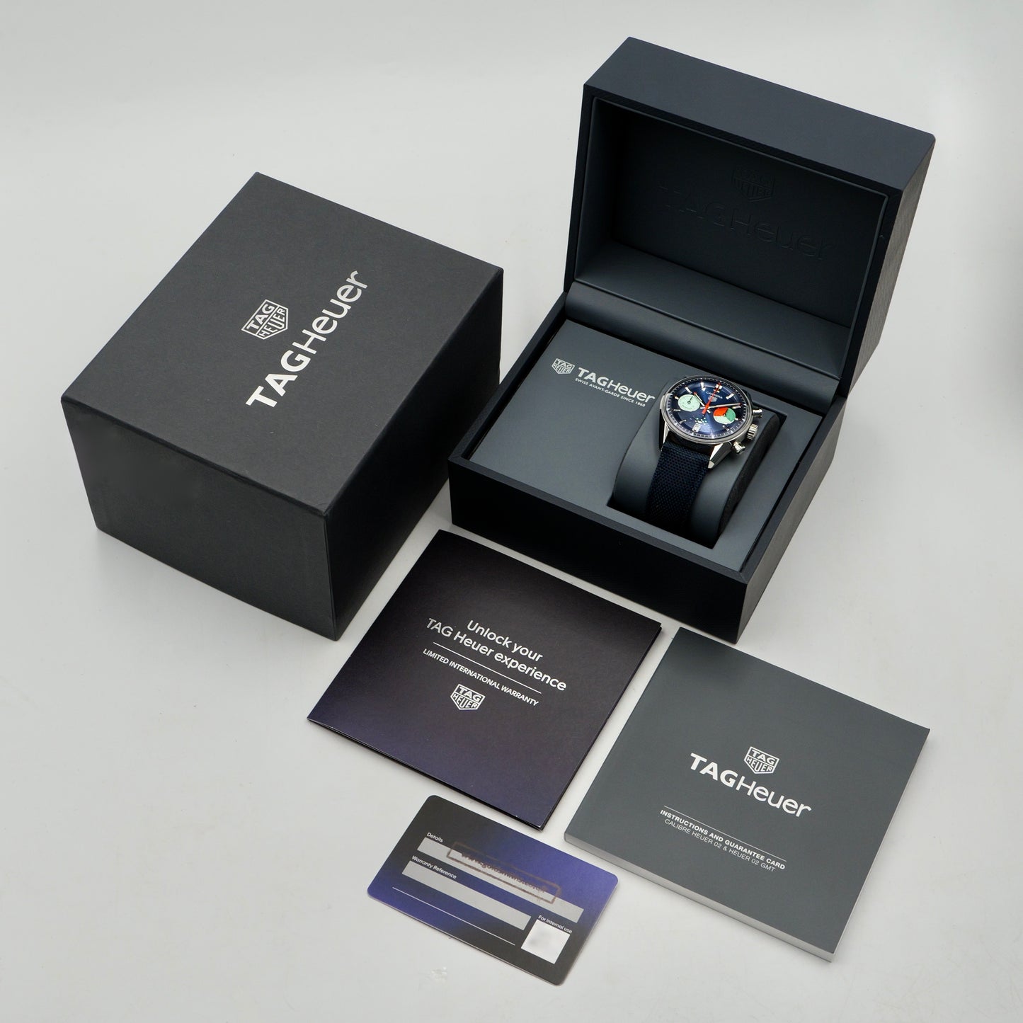 TAG Heuer Skipper Carrera Blue Dial CBS2213.FN6002 - Full Set (2025)