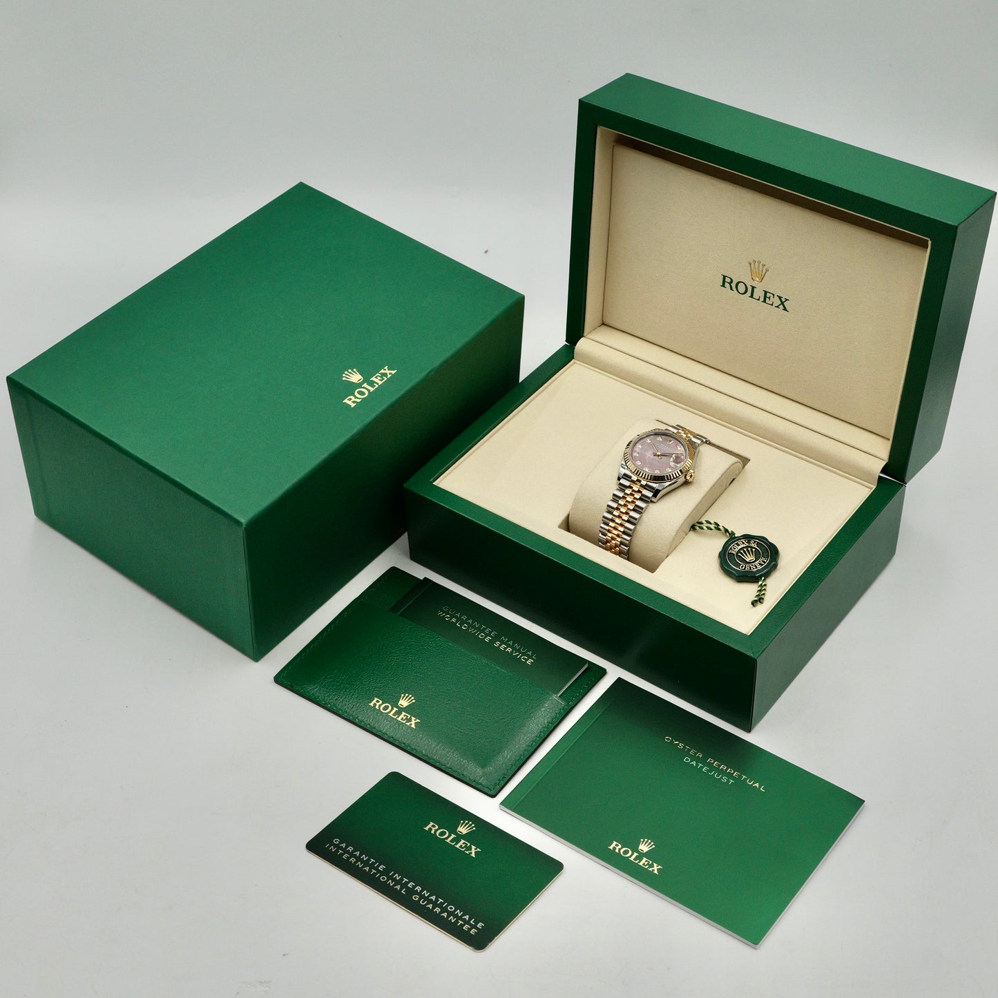 Rolex Datejust 31 Black Mother of Pearl Dial (MOP) Steel and Yellow Gold 278273 Full Set 2026