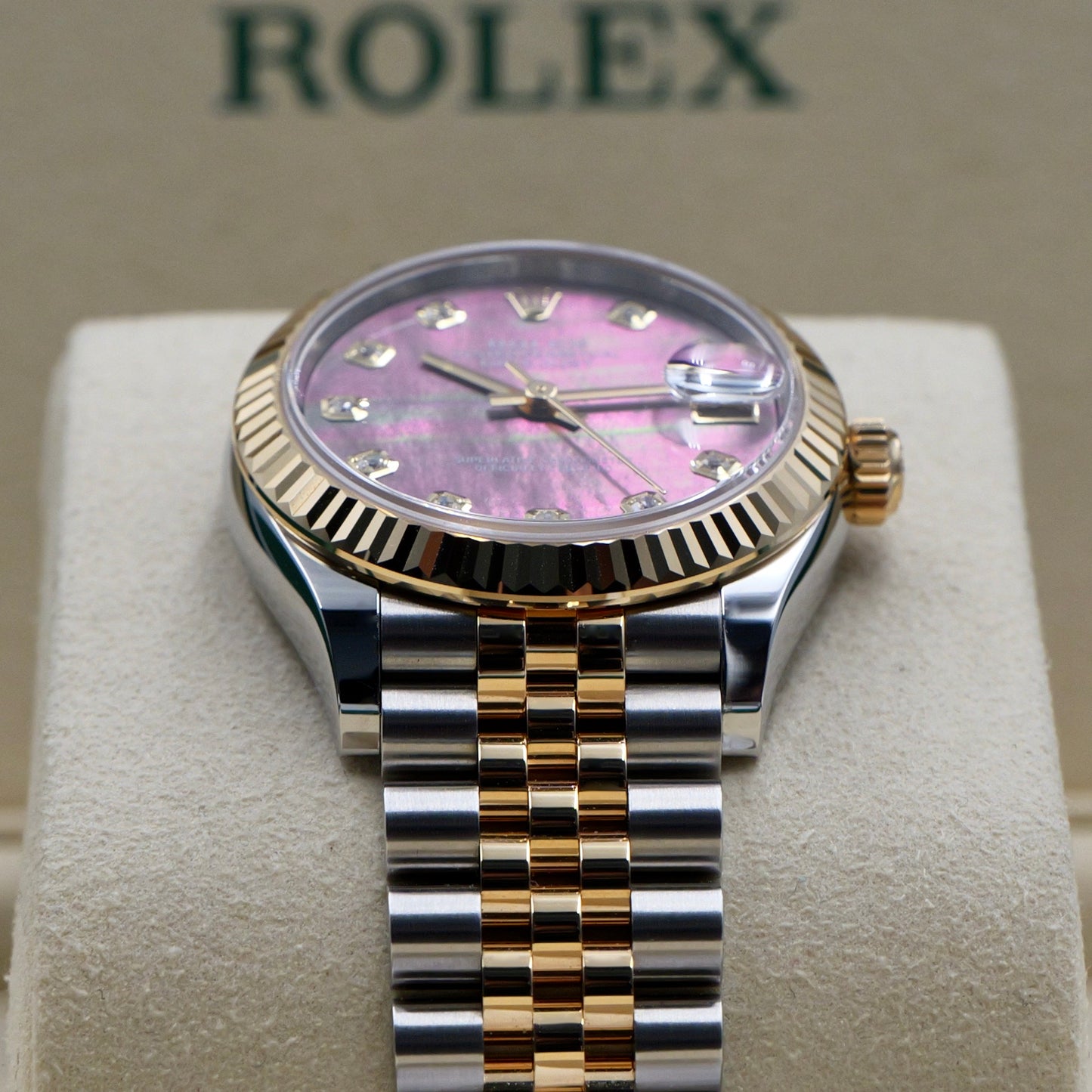 Rolex Datejust 31 Black Mother of Pearl Dial (MOP) Steel and Yellow Gold 278273 Full Set 2026