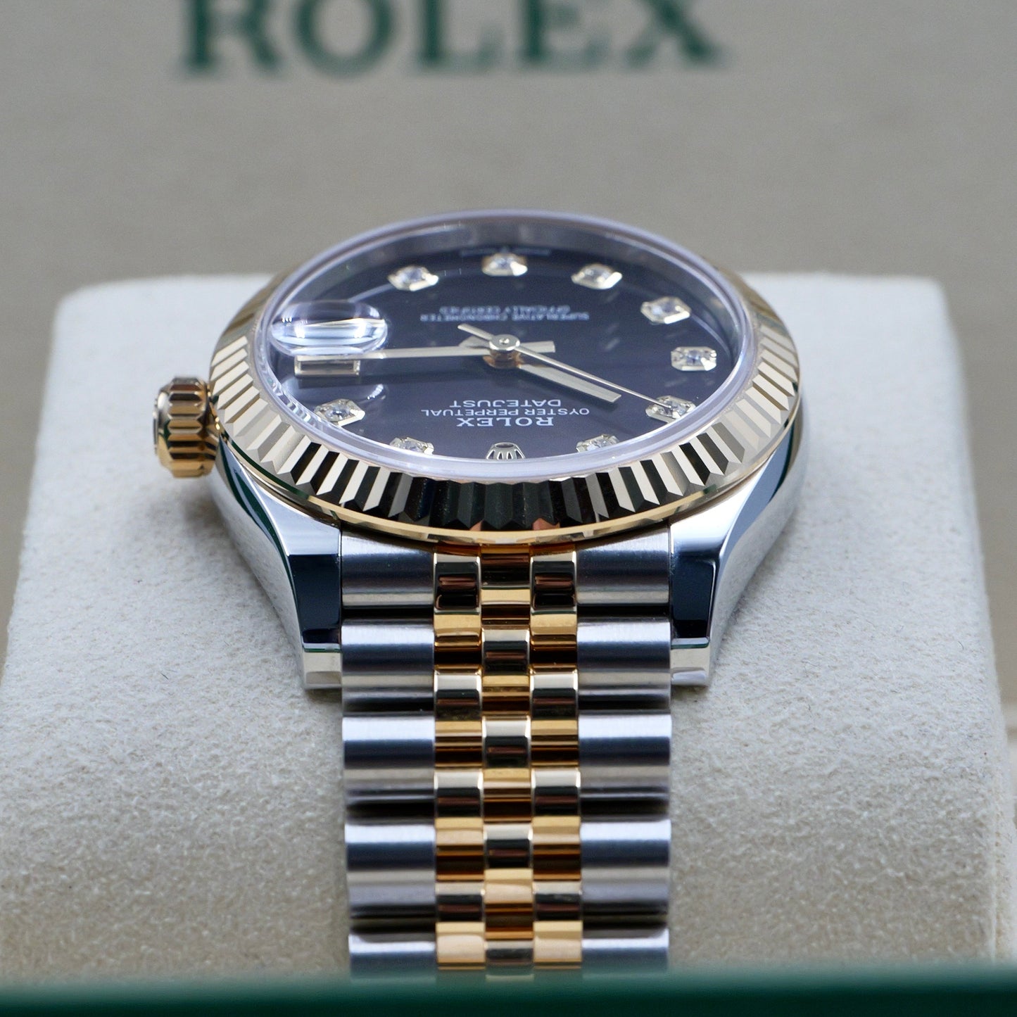 Rolex Datejust 31 Black Mother of Pearl Dial (MOP) Steel and Yellow Gold 278273 Full Set 2026