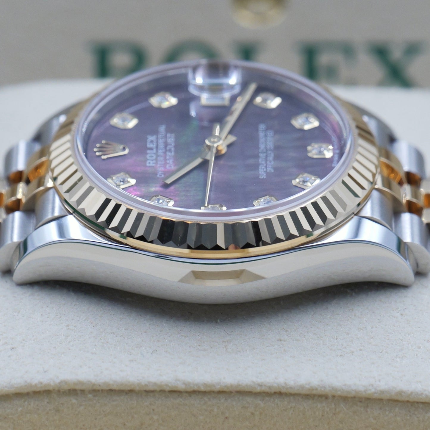 Rolex Datejust 31 Black Mother of Pearl Dial (MOP) Steel and Yellow Gold 278273 Full Set 2026