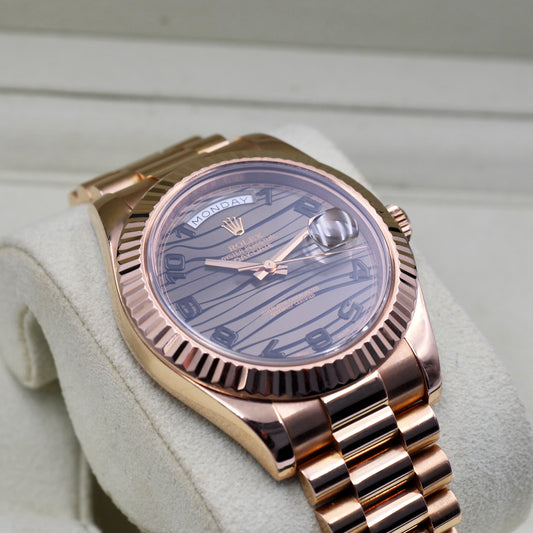 Rolex Day-Date II Wave Dial 218235 - Full Set (2013)