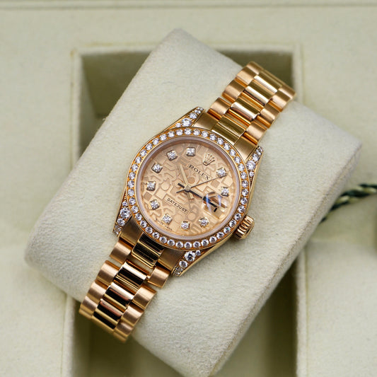 Rolex Lady-Datejust 26 Computer Diamond Dial with Factory Diamond Bezel and Shoulders