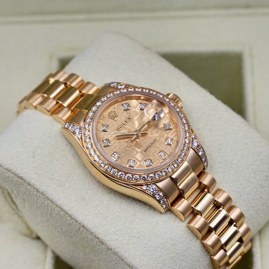 Rolex Lady-Datejust 26 Computer Diamond Dial with Factory Diamond Bezel and Shoulders