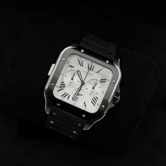 Cartier Santos Chronograph ADLC WSSA0017 - Full Set (2023)
