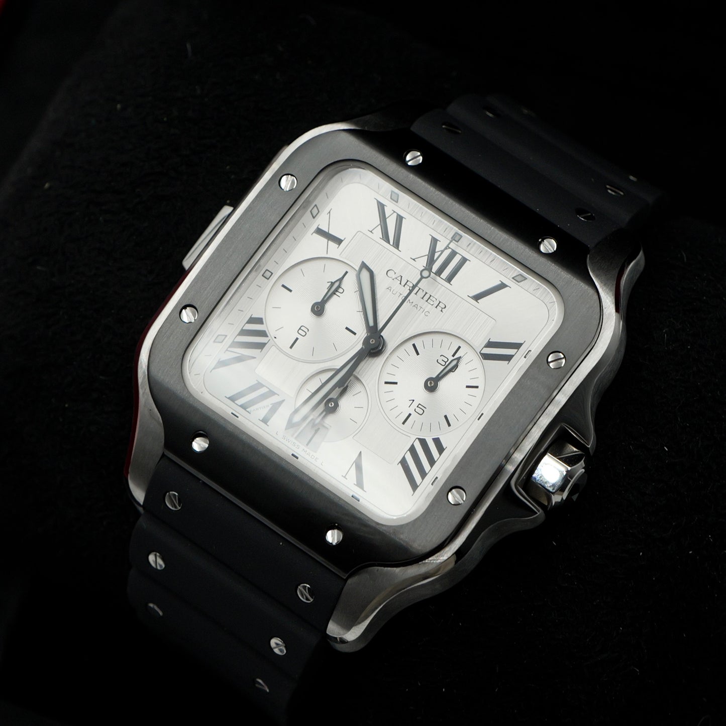 Cartier Santos Chronograph ADLC WSSA0017 - Full Set (2023)